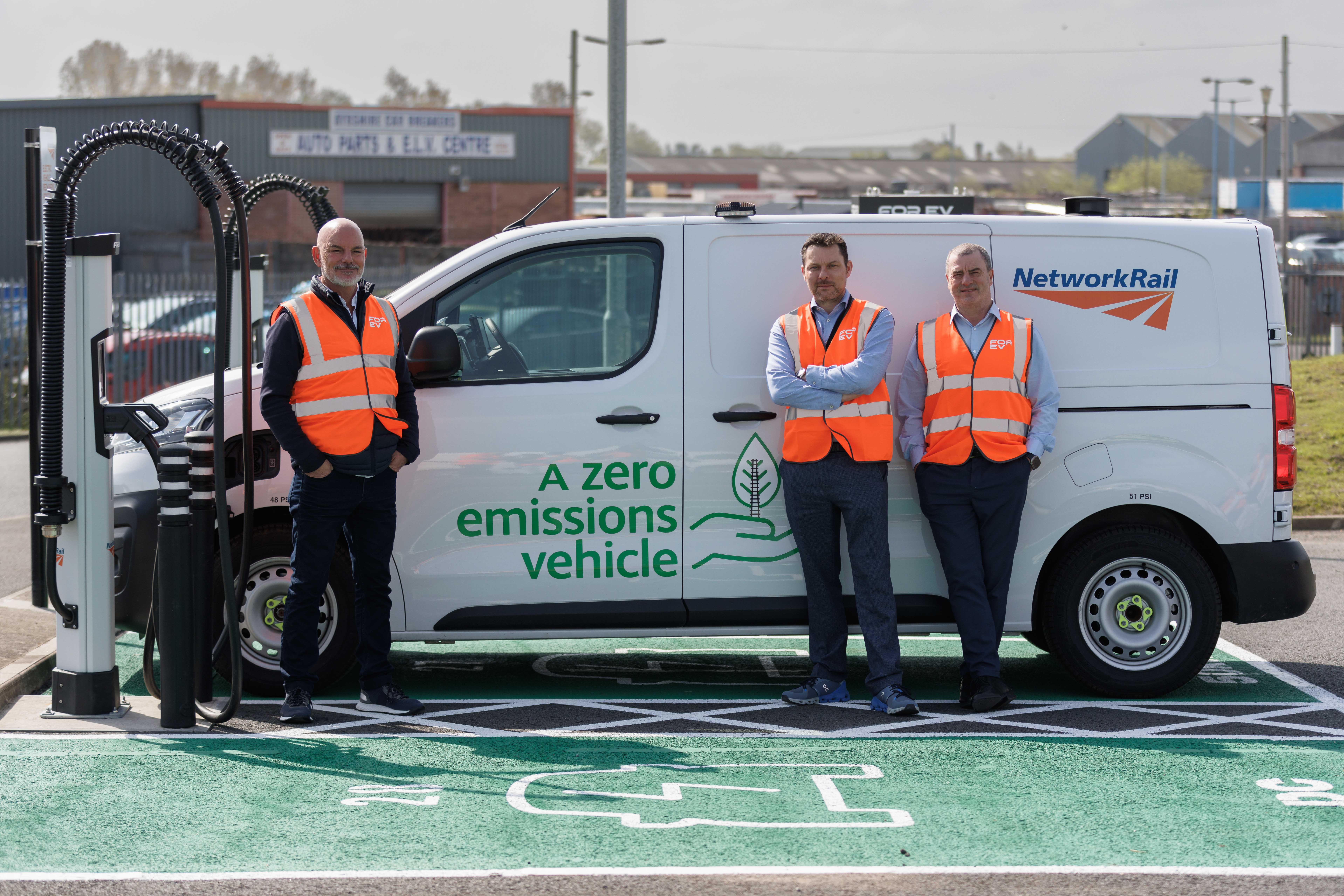 FOR EV charging National Rail fleet van