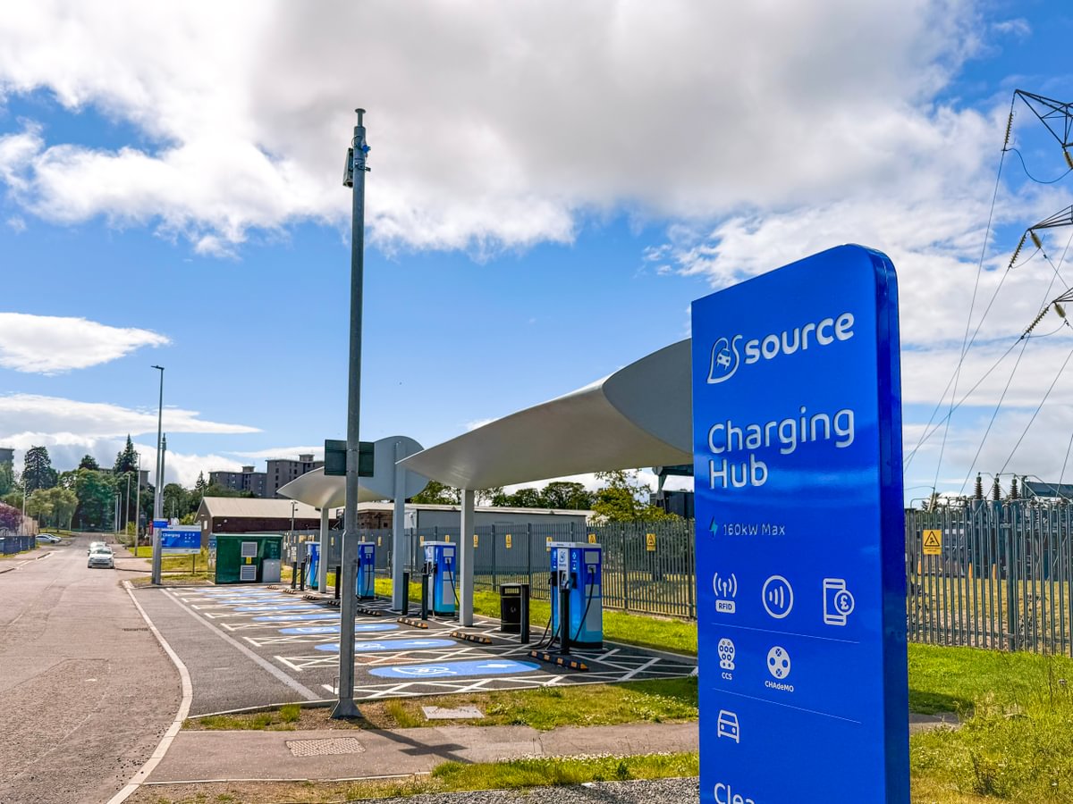 Source EV charging at Broomhill Road, Dundee