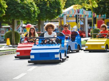 Children in LEGOLAND cars
