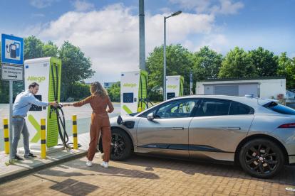 Allego charge point charging EV