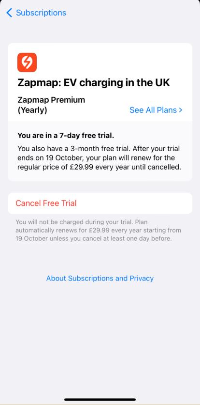 subscription page app store