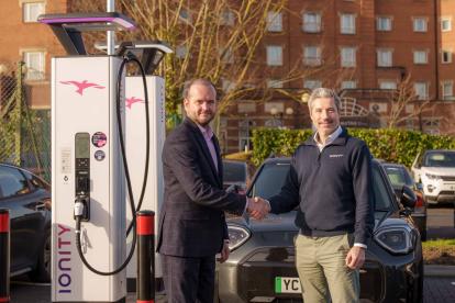 Peter Stack, CEO of Klarent Hospitality and Andreas Atkins, Country Manager UK & Ireland at IONITY