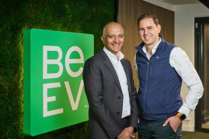 Be.EV x Schroders: Left:Asif Ghafoor, CEO of Be.EV, Right: Matthew Baddeley, Lead Asset Manager at Schroders Capital