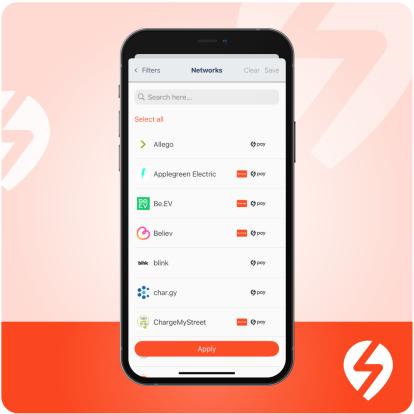 Network filter in app