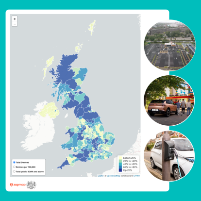 DfT charging infrastructure map