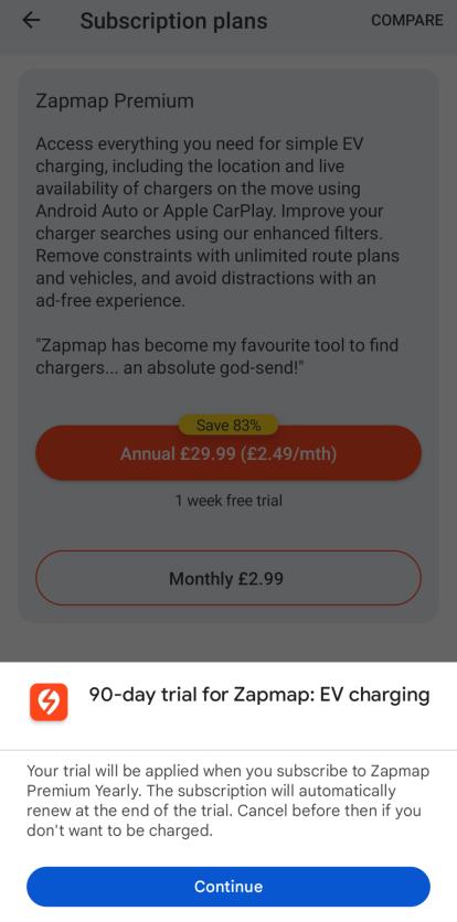 Android - step 5 - press continue