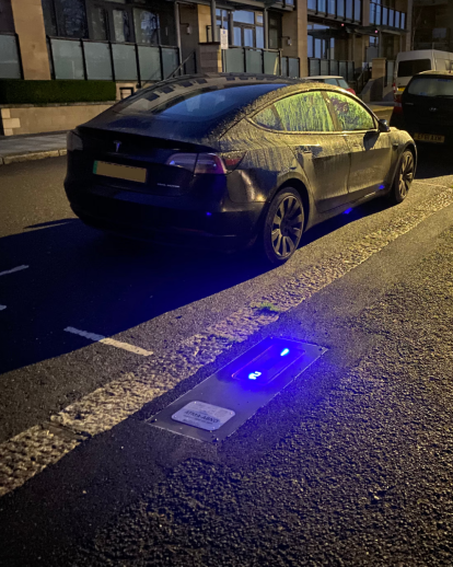 Urban Fox on-street charging - retracted into pavement