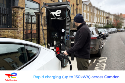 TotalEnergies DC charger in Camden