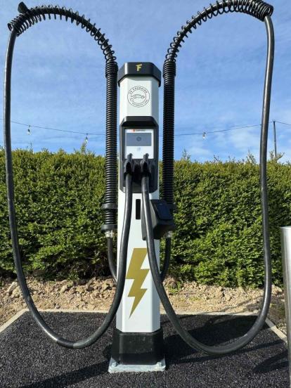 Fuuse charging at Holmbush Farm, Horsham
