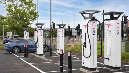 IONITY charge points at Gateshead shopping centre