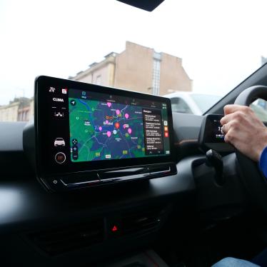 Zapmap in car dashboard