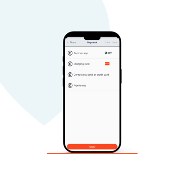 An image showing the Zapmap app payment filters