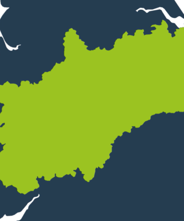 Midlands Connect region map