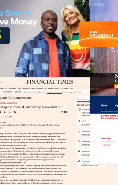 Collage of zapmap in the news 