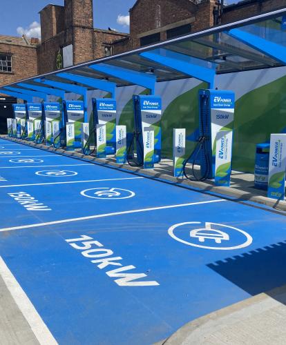 MFG EV Power charging hub in North London