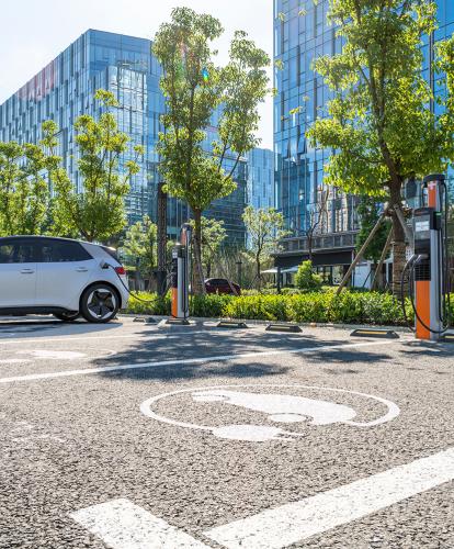 ChargePoint chargers in car park