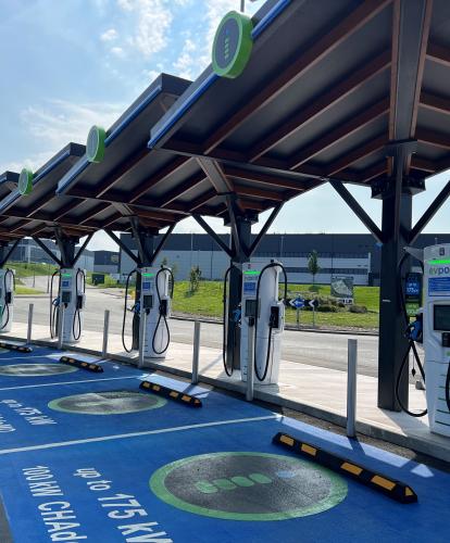 evpoint chargers with canopy