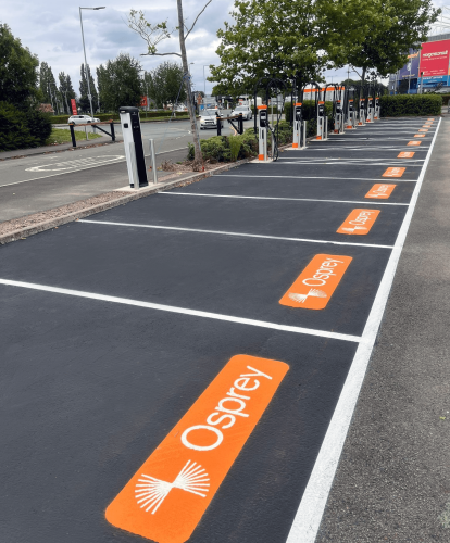 Osprey charging hub Cardiff