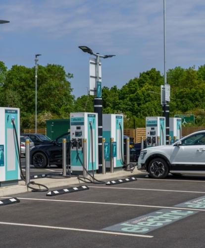 Applegreen Electric charge points in use