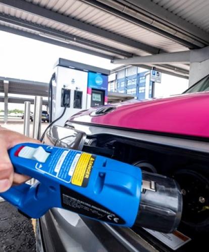 Charging socket close-up