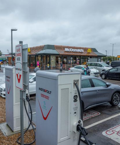 Instavolt and McDonalds partnership - charge points on site