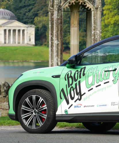 BonVoy Charge EV at Stourhead National Trust