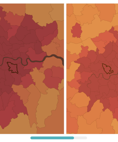 EVA England constituency heatmap