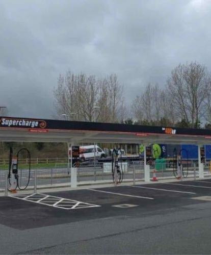 Fuuse charging at Astwick Service Area
