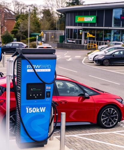 RAW Charging brings new Ultra-rapid charging hub to Bagshot Retail Park