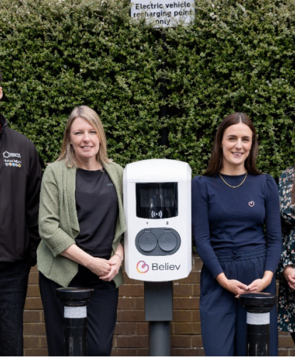 Image from L-R: Euan Carlin T&W Council, Cllr Carolyn Healy, Lucy Day senior account manager at Believ, Heather Bolton T&W council