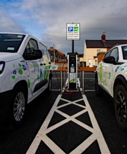 SWARCO charging hub in Wales