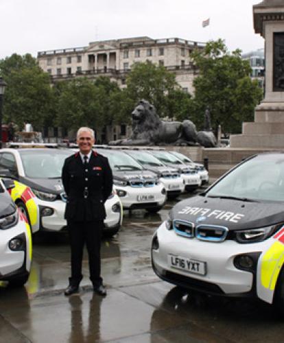BMW i3 fleet gives green tinge to fire brigade blue lights