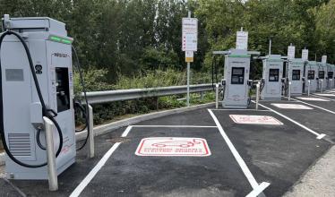 InstaVolt chargers at Reading Stadium