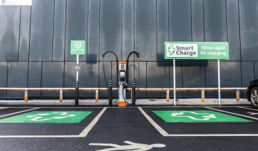 Smart Charge charge point and 2 EV parking bays