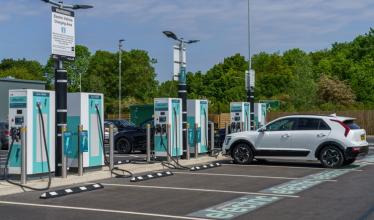 Applegreen Electric charge points in use