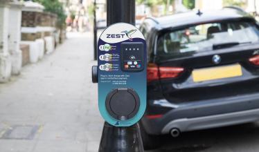 Zest to deliver thousands of new public charge points in Southend-on-Sea - Zest lamppost charge point