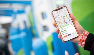 Search and placecard on the Zapmap app