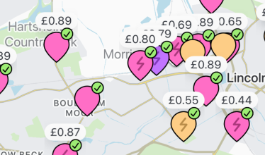 Live pricing on the Zapmap app