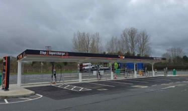 Fuuse charging at Astwick Service Area