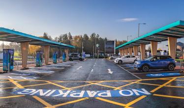 Source EV charging at Myrekirk Roundabout,  Dundee