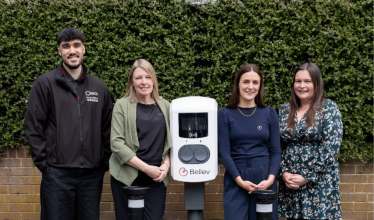 Image from L-R: Euan Carlin T&W Council, Cllr Carolyn Healy, Lucy Day senior account manager at Believ, Heather Bolton T&W council
