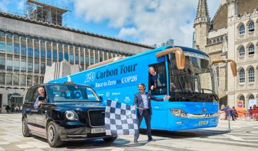 Planet Mark Carbon Battle Bus reaches COP26