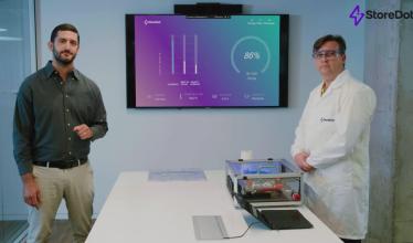 StoreDot battery charging demo adds 100 miles of charge in five minutes