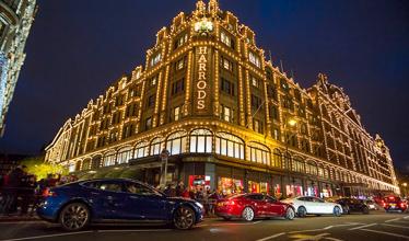Tesla pops up at Harrods