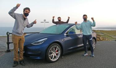 EV charging record set for John O'Groats to Lands End run