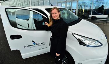 Bristol Airport plugs in with electric Nissan e-NV200