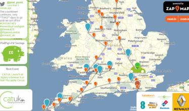 Zap-Map supports #CATUK 17 day, 2000 mile EV trip