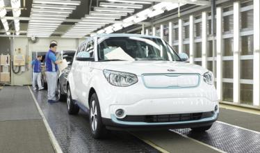 The new battery electric Kia Soul EV enters production