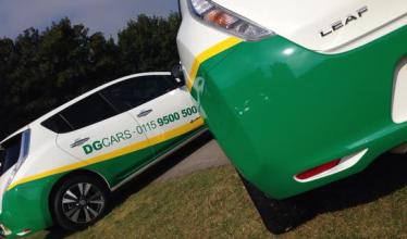 Nissan Leaf electric vehicles introduced to taxi fleet in Nottingham