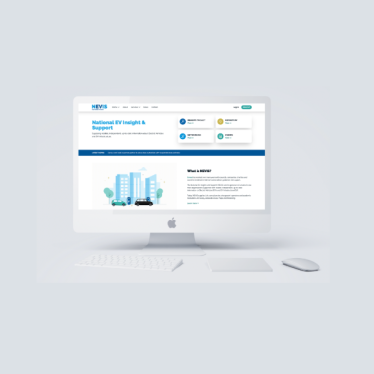 NEVIS mock-up on computer monitor